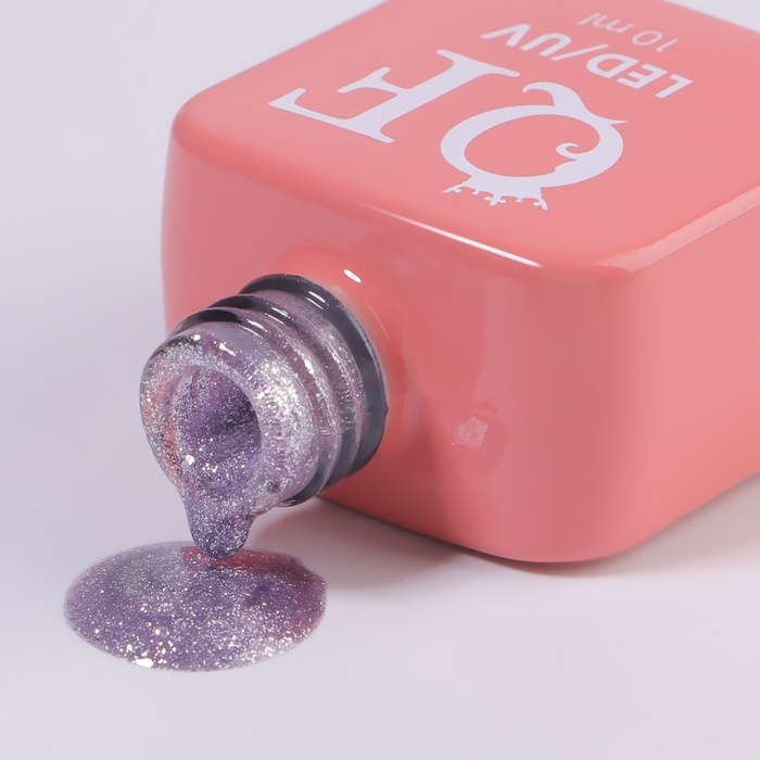 Гель лак для ногтей &laquo;COLOR CHROME&raquo;, 3-х фазный, 10 мл, LED/UV, цвет сиреневый (63)