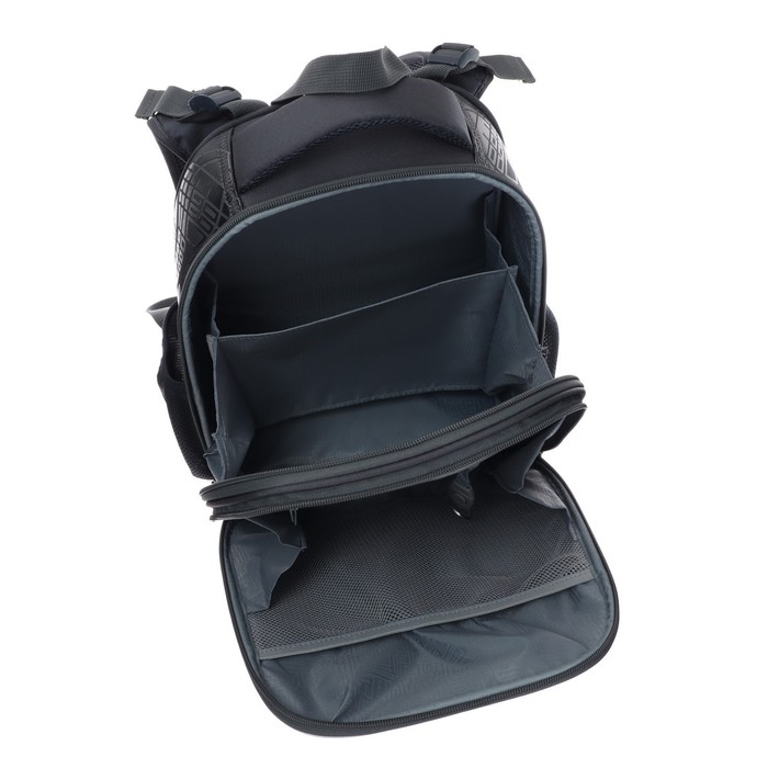 Рюкзак каркасный Hatber Ergonomic Classic My way, 37 х 29 х 17 см, синий