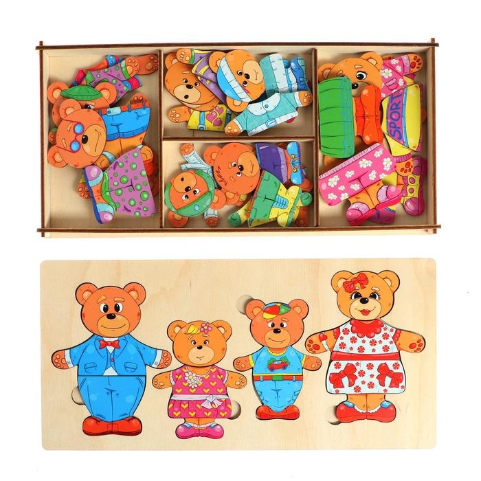 Конструктор-персонаж &laquo;Семья бурых медведей&raquo;