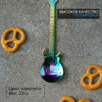 Ложка десертная из нержавеющей стали Magistro &laquo;Гитара&raquo;, длина 12 см, цвет хамелеон