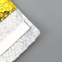 Пакет из ВПП c клапаном и клеевым слоем, золотой 11&times;16 + 5 см