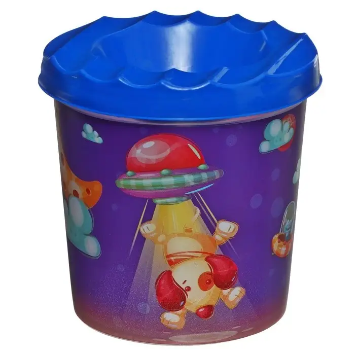 Стакан - непроливайка для рисования Calligrata, 210 мл с рисунком, МИКС