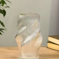Ваза стекло настольная "Венди" 24,5х13х11 см, прозрачный