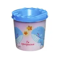 Стакан - непроливайка для рисования Calligrata, 210 мл с рисунком, МИКС