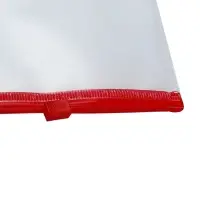 Папка-конверт на ZIP-молнии А5+, 140 мкм, ErichKrause "Fizzy Clear", прозрачная, с цветной молнией, микс