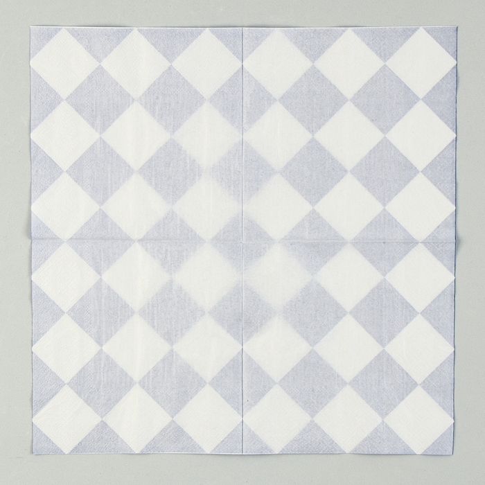 Салфетки бумажные &laquo;Синие ромбики&raquo; 33х33 см, набор 20 шт.