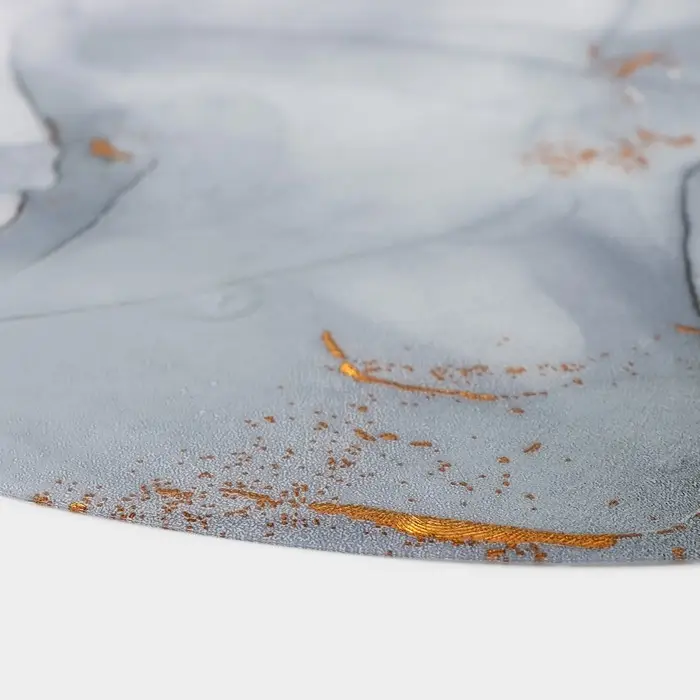 Салфетка сервировочная на стол &laquo;Камень&raquo;, d=38 см, цвет серый