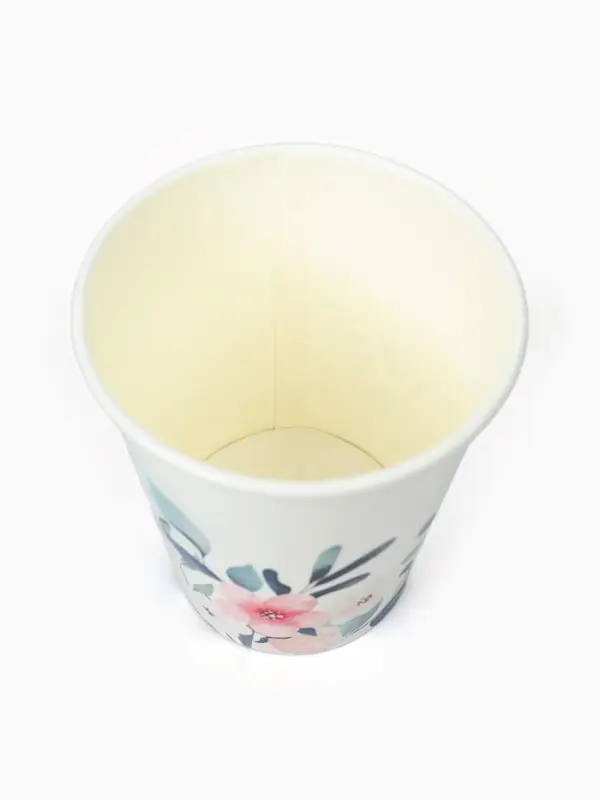 Стакан одноразовый бумажный &laquo;Цветы&raquo;, 250 мл