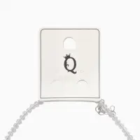 Чокер &laquo;Бабочка&raquo; хрусталь, белый в серебре, 36 см + 5 см доп, цепочка