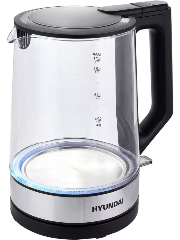 Чайник HYK-G8808 1,7л 2200Вт черный (стекло)