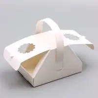 Коробка под рулет с ручкой, 17&times;11&times;11 см Кондитерская упаковка