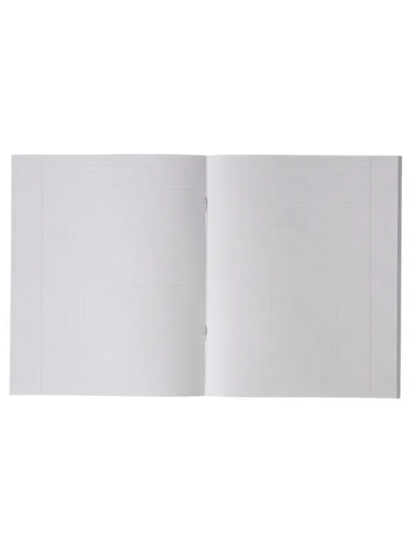 Тетрадь 48 листов в клетку, Calligrata Black and white, обложка мелованная бумага, серые листы, МИКС