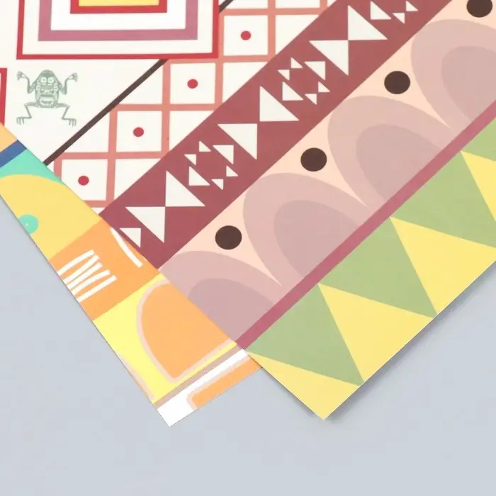 Бумага для скрапбукинга двусторонняя "Этника" плотность 180 гр 30,5х32 см