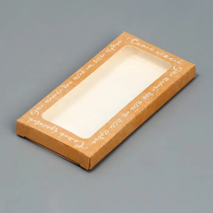 Коробка для шоколада, кондитерская упаковка, &laquo;8 Марта&raquo;, с окном, 17.3 х 8.8 х 1.5 см