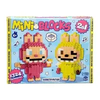 UNICON Конструктор "Mini Blocks", розовый и желтый монстрик