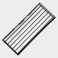 Полка на липучке Доляна, 26,5&times;11&times;5 см, цвет чёрный