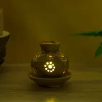 Аромалампа &laquo;Кувшин&raquo;, 9&times;9&times;9 см, керамика, бежевая