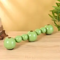 Подсвечник на 3 свечи &laquo;Бусы&raquo;, с 7 сферами, 44&times;8&times;8 см, кипарис