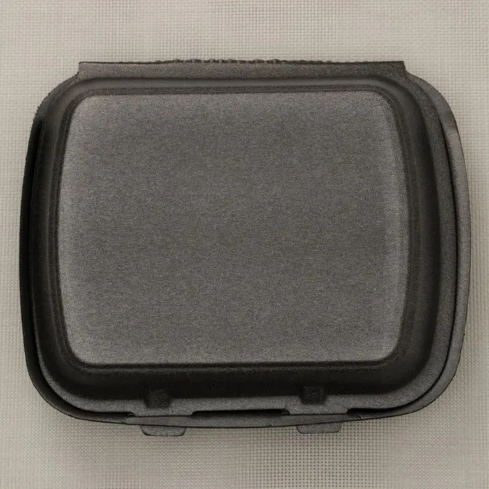 Ланч - бокс одноразовый, 24,7&times;20,6&times;3,5 см, 1 секция, чёрный