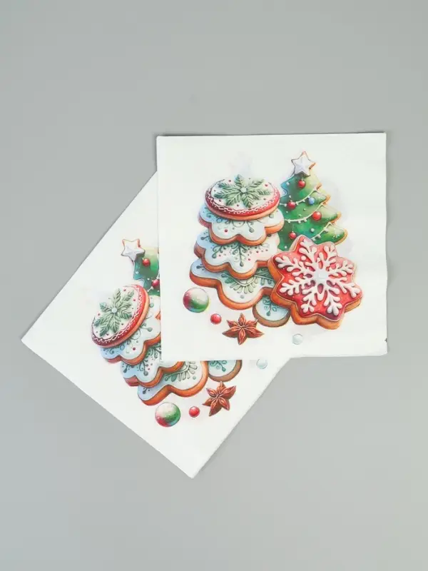 Салфетки бумажные двухслойные &laquo;Глазурь&raquo;, 33х33, 20 шт