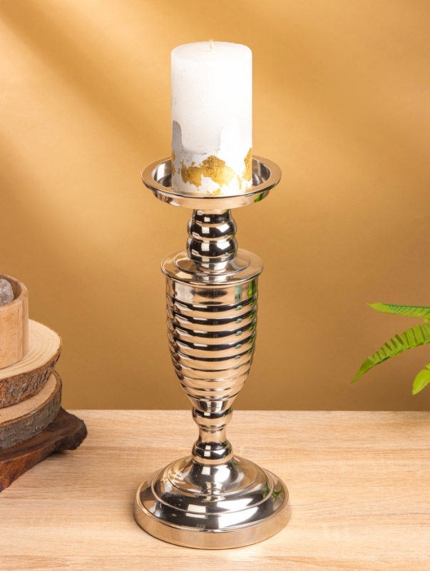 Подсвечник "Виктори" 13х13х29 см, алюминий
