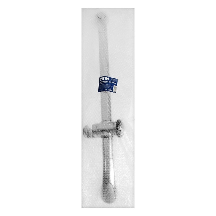 Душевая стойка ZEIN H02, с держателем, изогнутая, хром