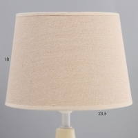 Настольная лампа "Мира" Е27 40Вт бежевый 25х25х37 см RISALUX