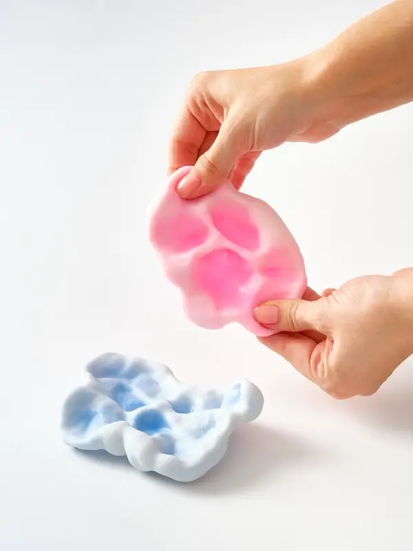 Мялка "Мягкий шар", можно откачивать и закачивать воздух, цвета МИКС