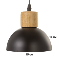 Светильник "Нью-Джерси" 1х40Вт Е27 черный