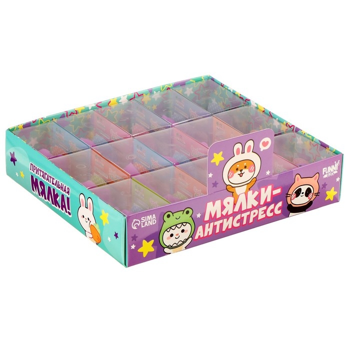 Мялка &laquo;Дино&raquo;, цвета МИКС