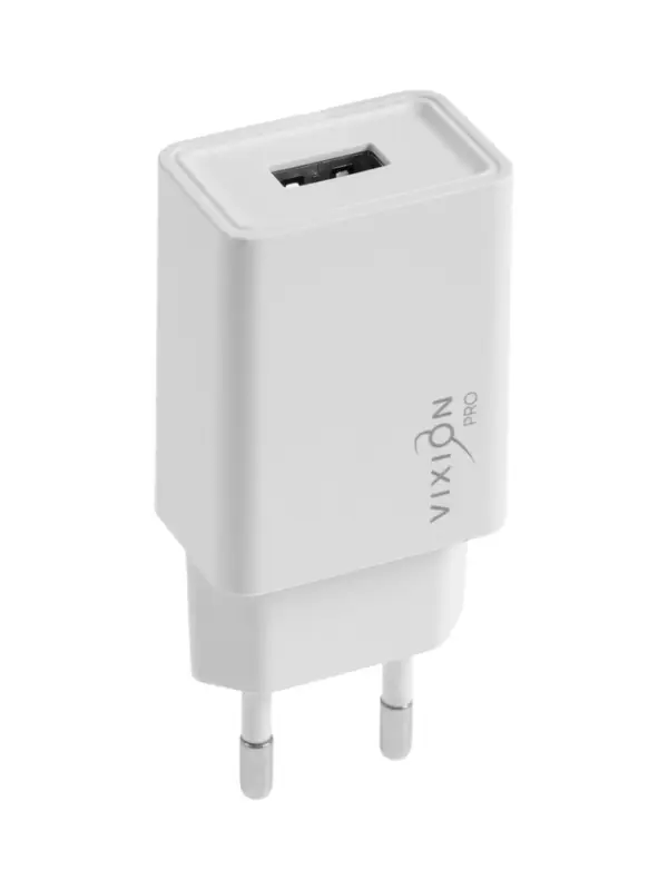 Сетевое зарядное устройство VIXION PRO VH-06, USB, 2.1 А, белый