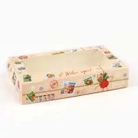 Коробка складная &laquo;Новогодняя почта&raquo;, 20 х 12 х 4 см