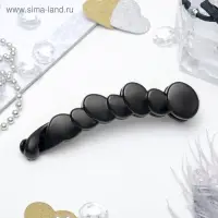 Банан для волос &laquo;Классика&raquo;, овалы, 10 см, чёрный