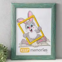 Фоторамка для фото 30х40 см "Luxe Elegance" пластик, морской, (пластик экран)