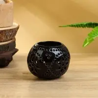 Аромалампа &laquo;Шар&raquo;, 9&times;9&times;8 см, керамика, тёмно-коричневая