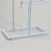 Подставка для цветов Greengo, 3 полки, 43 &times; 22 &times; 57 см, напольная, металл, белая