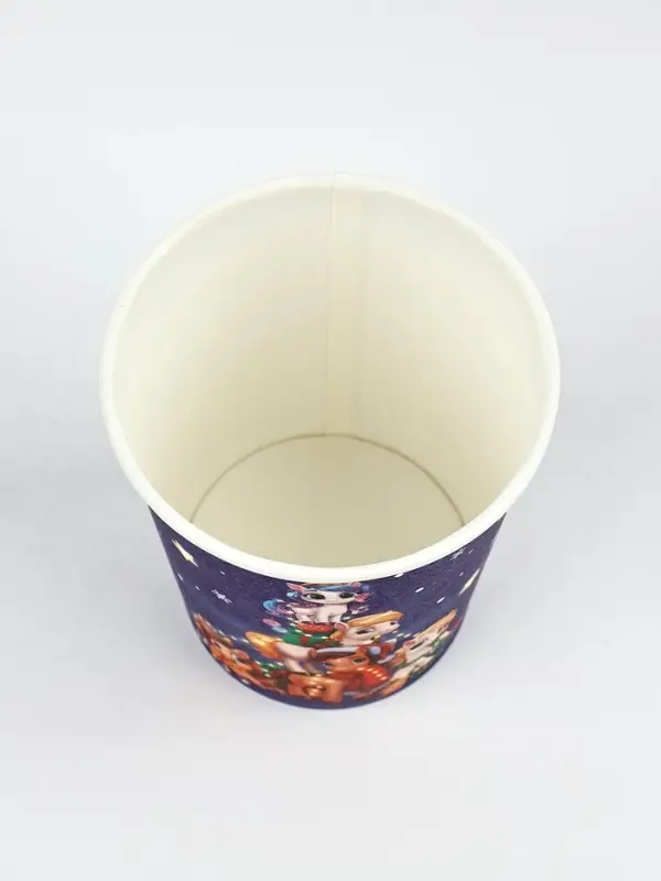 Стакан бумажный "Пони с подарками" , синий (250 мл)