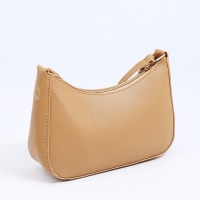 Сумка женская на молнии, цвет бежевый