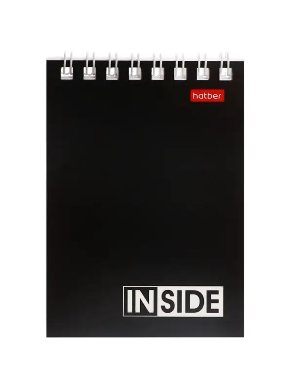 Блокнот А7 40л на гребне "INSIDE", обл мел карт 40Б7B1гр_01622