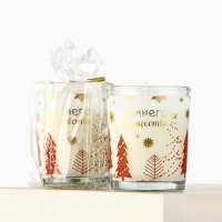 Набор свечей &laquo;Зимнее волшебство&raquo;, ароматы ваниль и ягоды 5х6х5 см