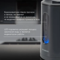 Чайник HYK-G4508 1,5л 1700Вт серый (стекло)