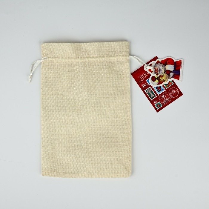 Мешок подарочный &laquo;Новогодняя почта&raquo;, 20 х 30 см , Новый год