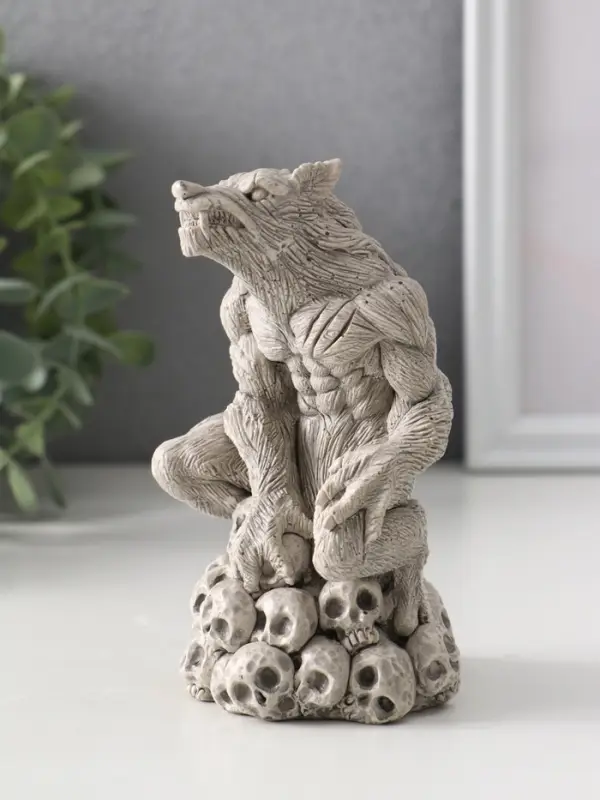 Фигура &laquo;Оборотень&raquo;, 12&times;7.5&times;7.5 см, серая