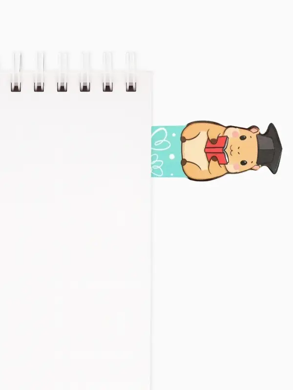 Закладки для книг, картонные, 5 шт., фигурные &laquo;Капибара&raquo;