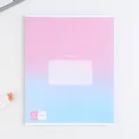 Тетрадь в клетку, 12 листов, А5, на скрепке, блок №1 &laquo;Градиент&raquo;МИКС