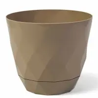 Горшок для цветов "Laurel" D-22 см, 4,5 л с поддоном, бежевый