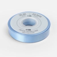 Лента атласная двухсторонняя №332 20мм*25&plusmn;1м небесно-голубой TR