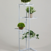 Подставка для цветов Greengo, 5 полок, 44 &times; 22 &times; 95 см, напольная, металл, белая