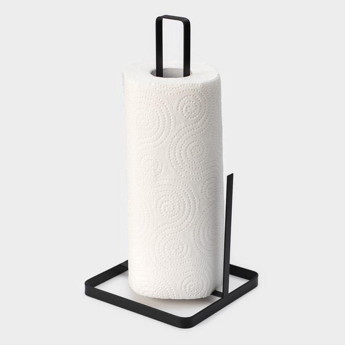 Держатель для бумажных полотенец Доляна &laquo;Лофт&raquo;, 14&times;14&times;29 см, цвет чёрный