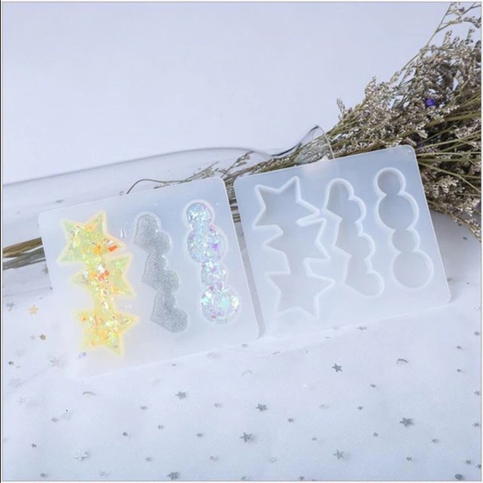 Форма силиконовая универсальная &laquo;Заколка&raquo;, 3 вида заколки